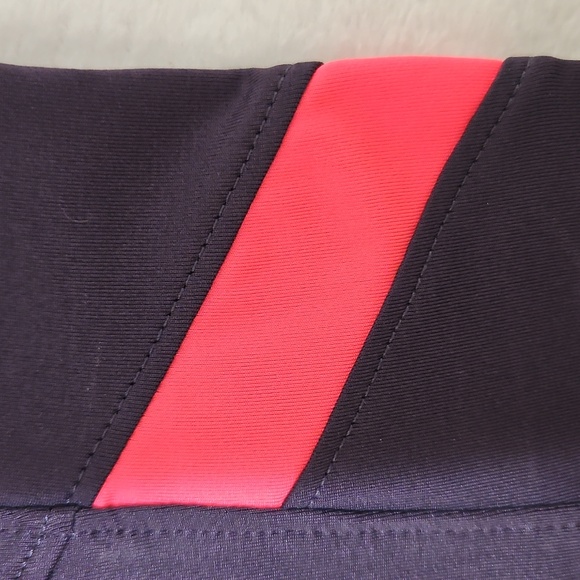 Under Armour Deep Purple Tank Top with Bold Neon Pinkish Coral Accents - Picture 8 of 8